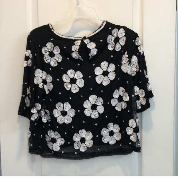 ASOS Sequin Flower Top - Picture 4 of 8